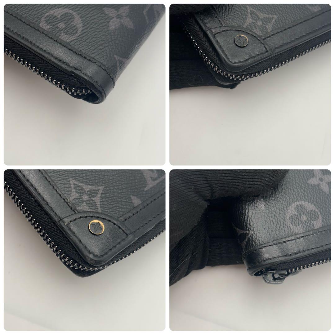 ルイヴィトン モノグラム エクリプス トランク ジッピーウォレット 長財布