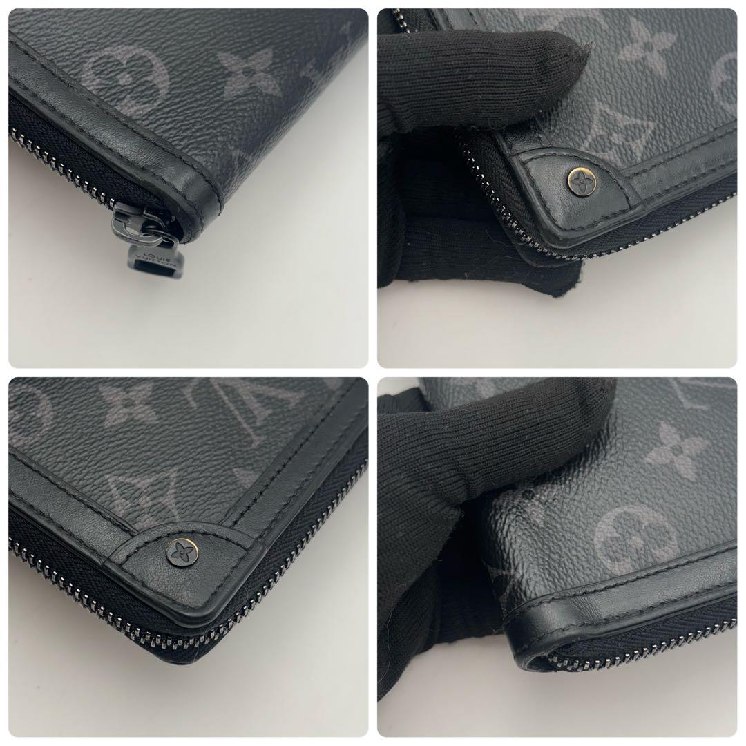 ルイヴィトン モノグラム エクリプス トランク ジッピーウォレット 長財布