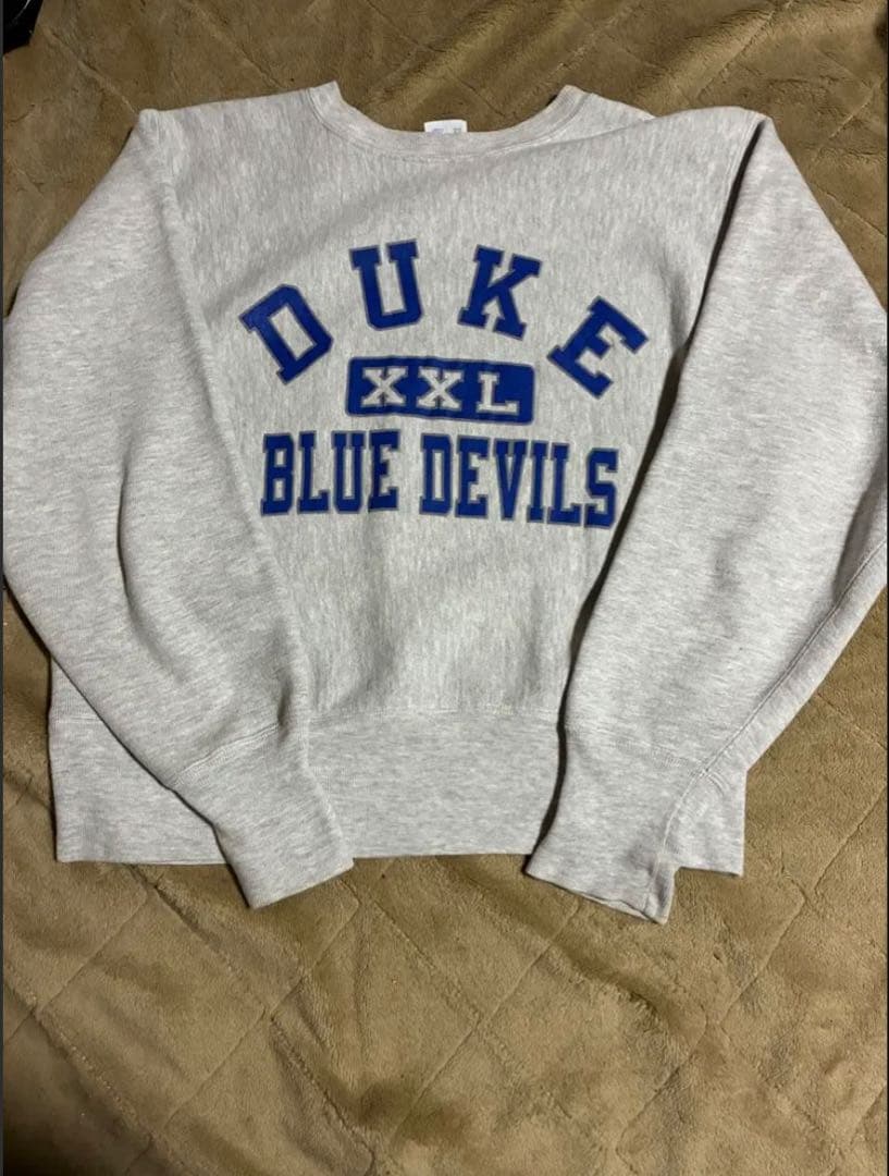 レア 90s USA製　チャンピオン　リバースウィーブ　３段　グレー 短丈