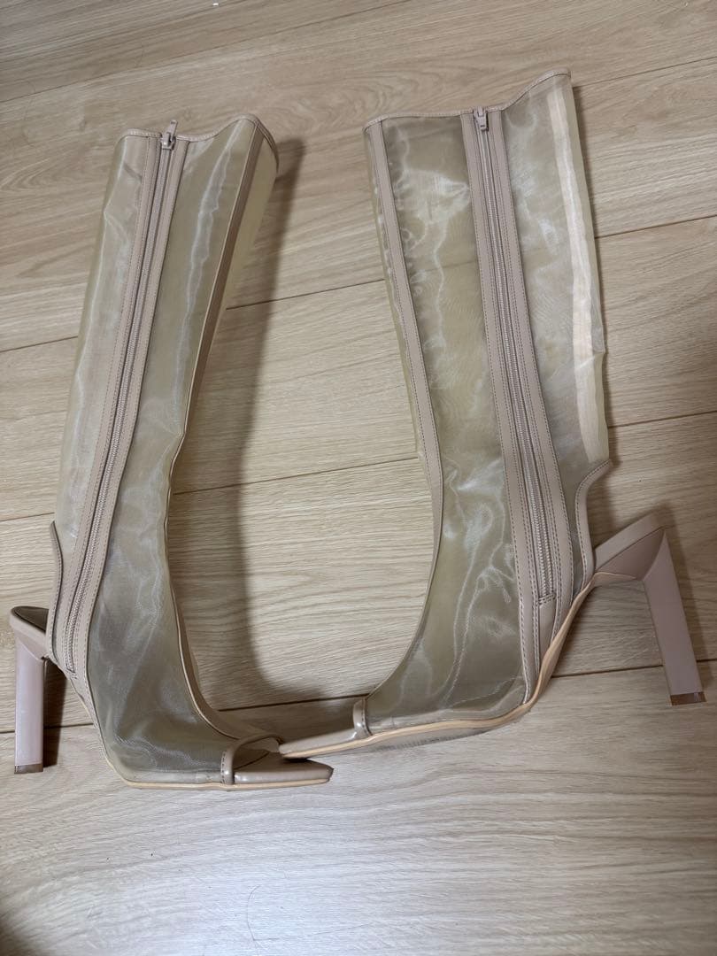 エイミーイストワール EIMY ISTOIRE オープントゥシアーロングブーツ