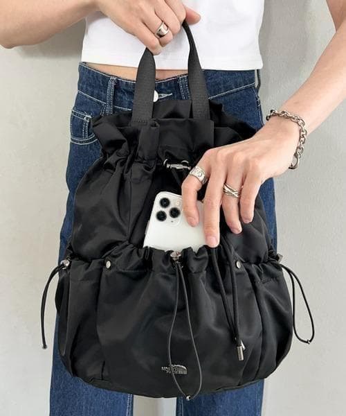 【韓国限定】ノースフェイス ホワイトレーベル ブラック ボニーパック M