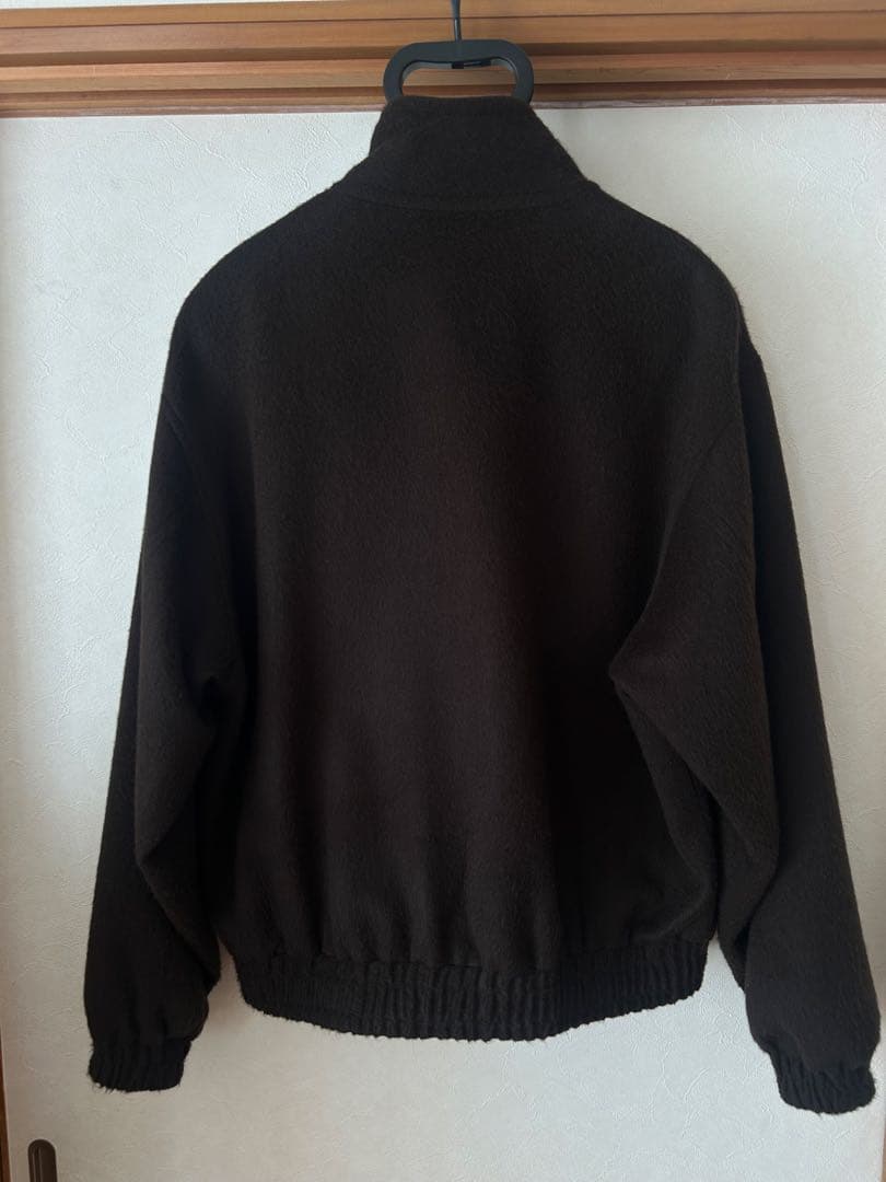 ジャケット・アウター auralee BABY CAMEL FLANNEL ZIP BLOUSON