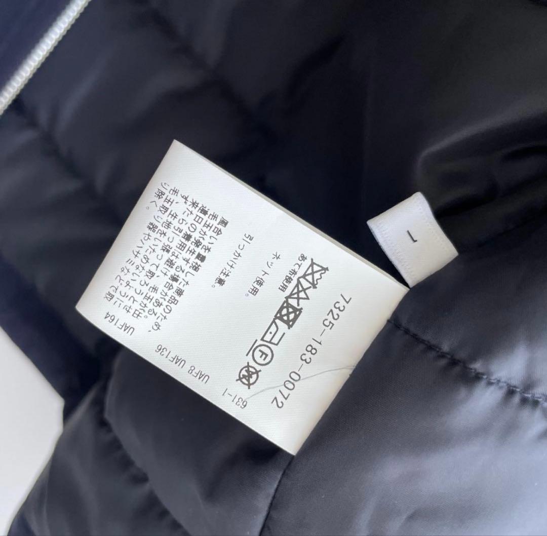 美品 EN ROUTE コットンナイロンタッサーニットスリーブ 中綿ジャケット