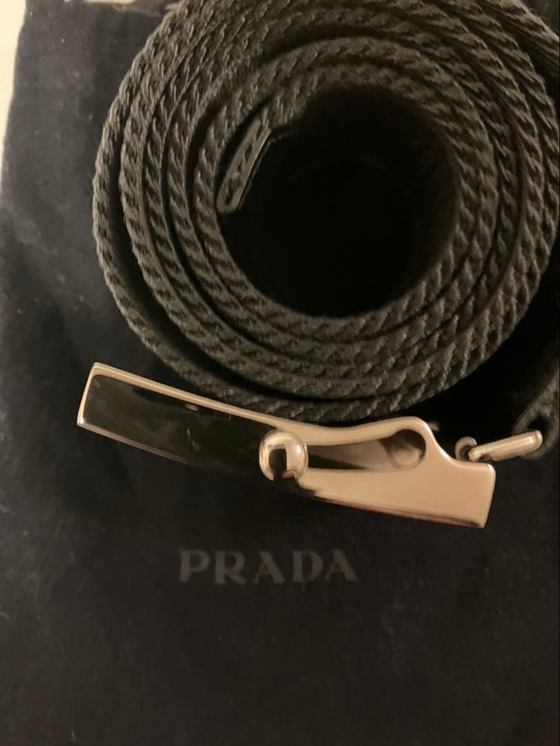 PRADA プラダ メンズ ベルト ブラック