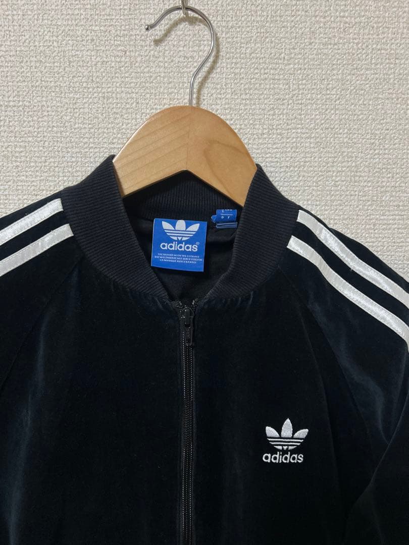 adidas トラックジャケット ベロアSST常 田大希 ブラック 黒S