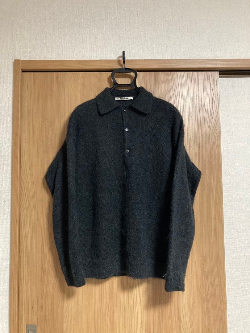 オーラリー 24AW BRUSHED SUPER KID MOHAIR KNIT