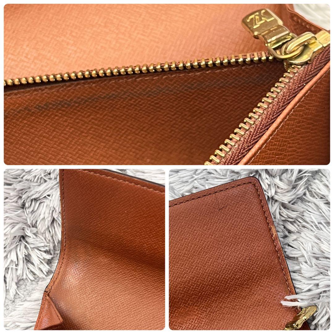 ルイヴィトン　長財布　モノグラム　ポルトモネクレディ　ブラウン