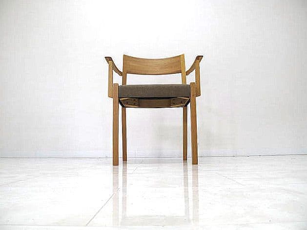 【展示品】ヒラシマ 「カラメッラ」アームチェア ダイニングチェア 約8.5万