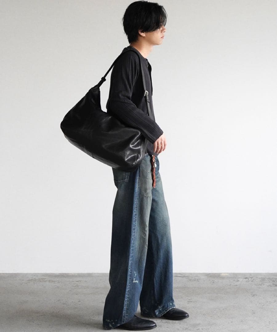 バッグ Llife POLISHED COW LEATHER NEWSPAPER BAG