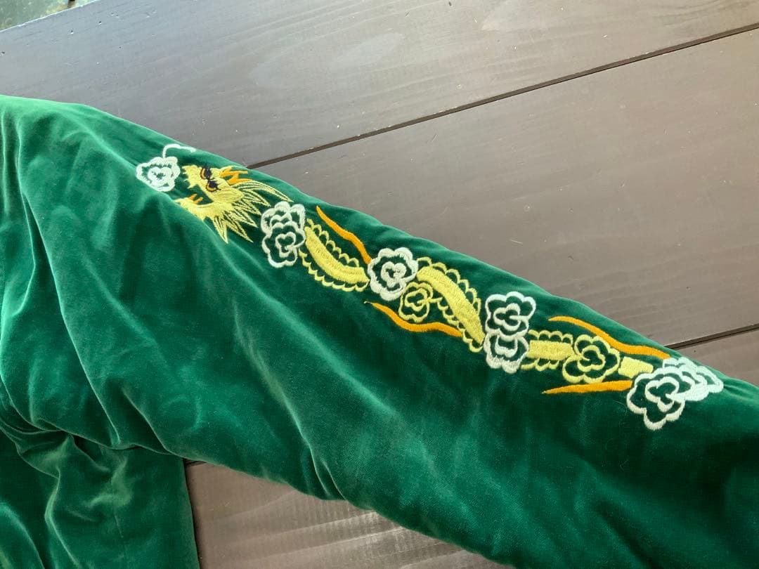 フラットヘッド　スカジャン　別珍　美品　Lサイズ