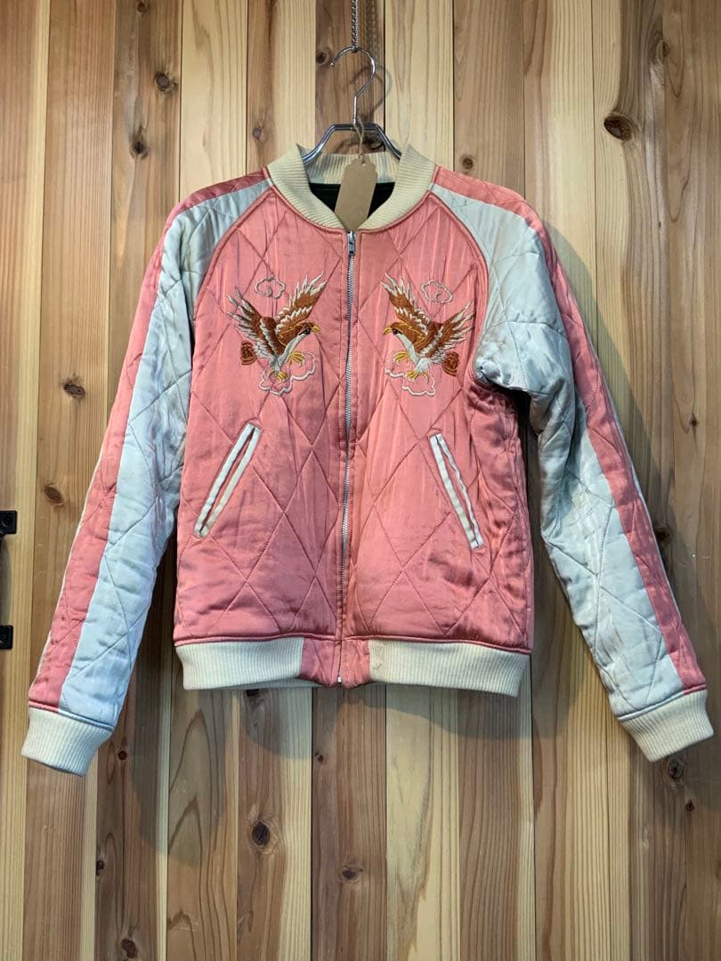 フラットヘッド　スカジャン　別珍　美品　Lサイズ