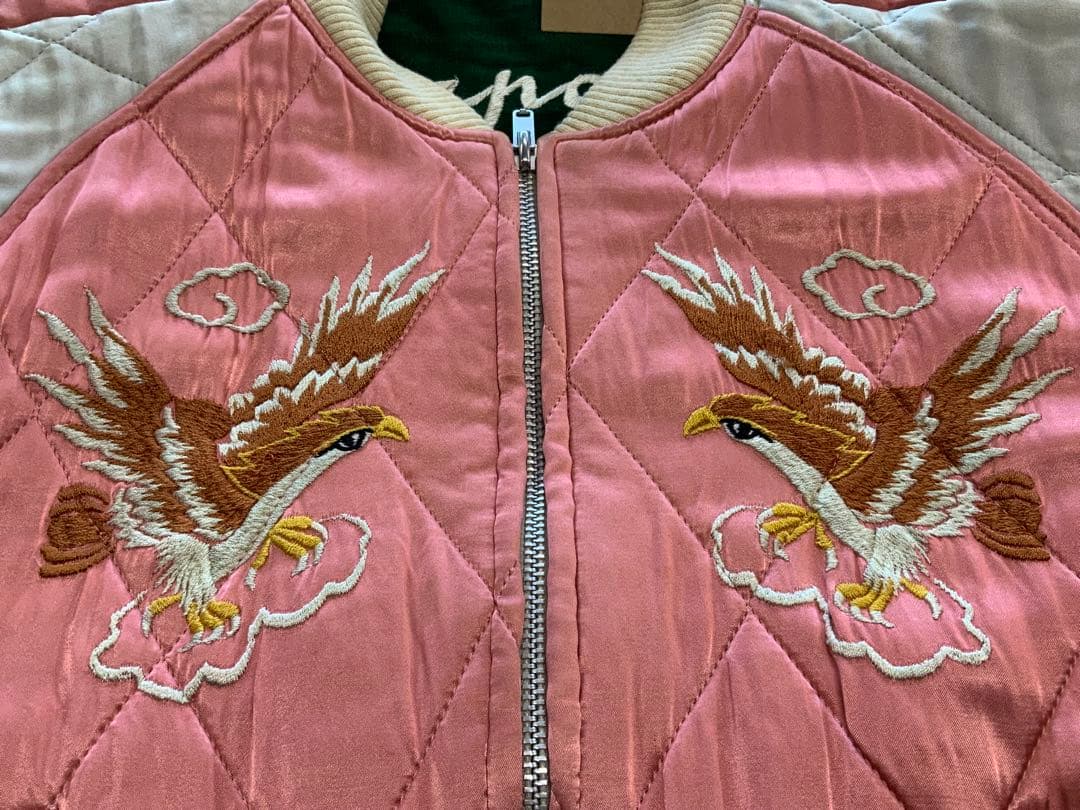 フラットヘッド　スカジャン　別珍　美品　Lサイズ