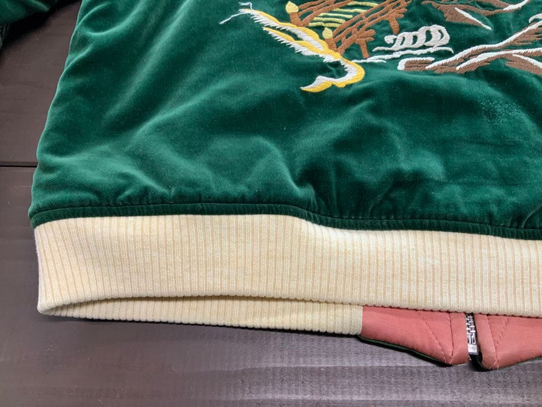 フラットヘッド　スカジャン　別珍　美品　Lサイズ