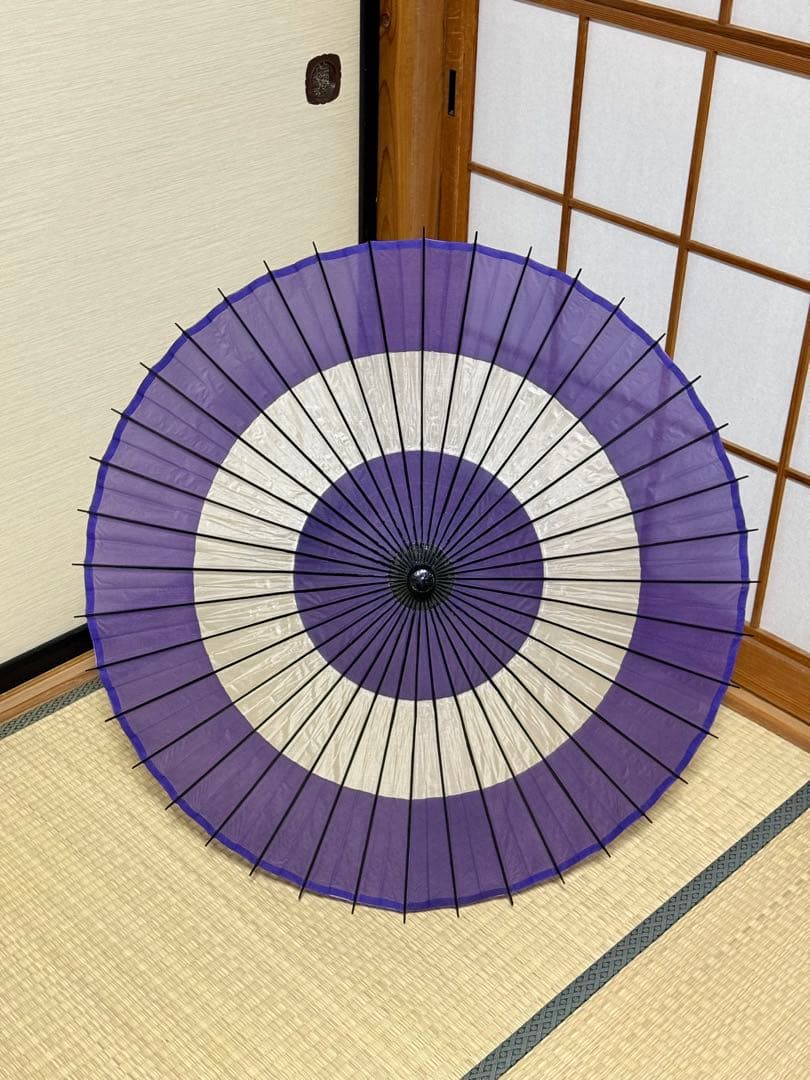 蛇の目傘　番傘　絹　シルク　助六　和傘　傘　二段継　舞踊　大衆演劇　着物　撮影