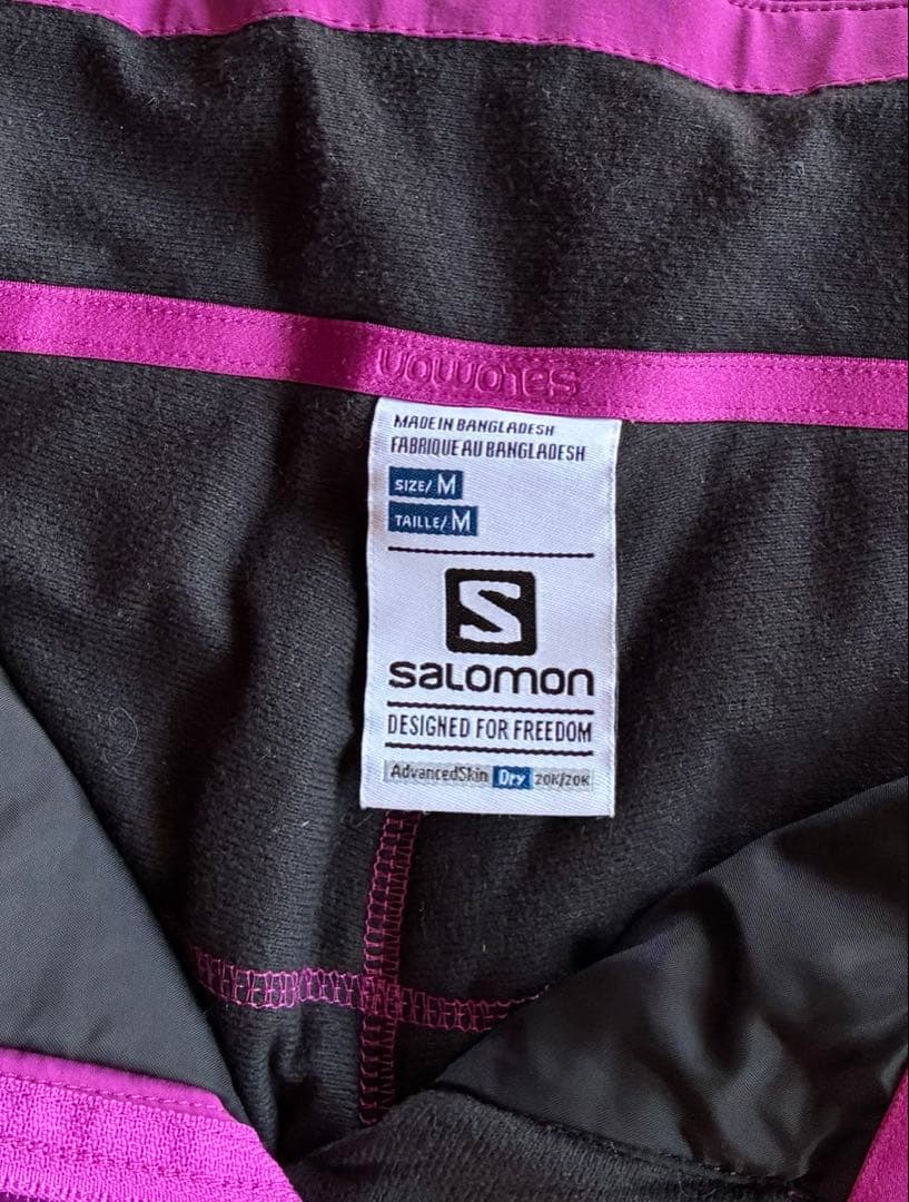 ✨サロモン✨極美品✨SALOMON スキー スノボーウェア　パンツ単品✨ピンクM