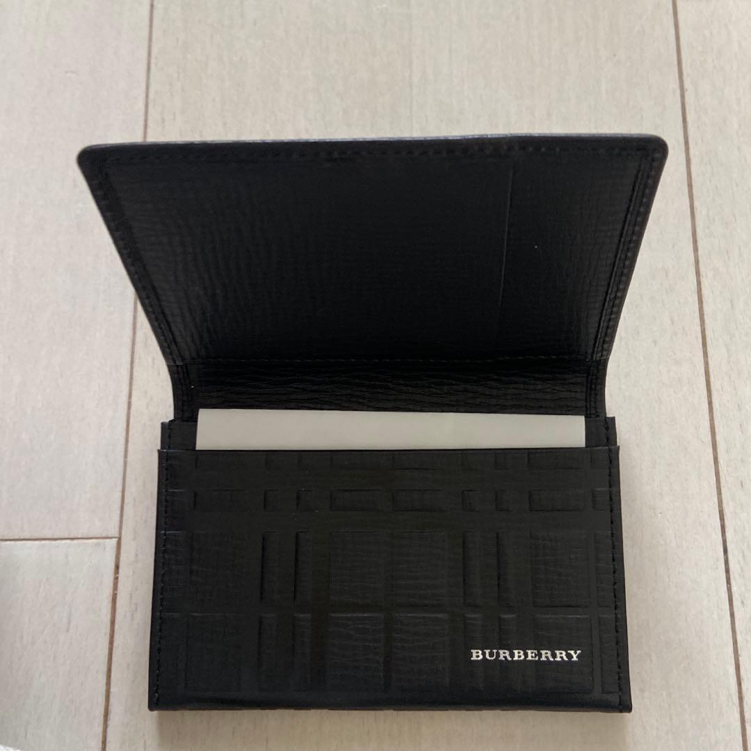 R　11月28日まで【新品　未使用】BURBERRY ブラック 名刺入れ