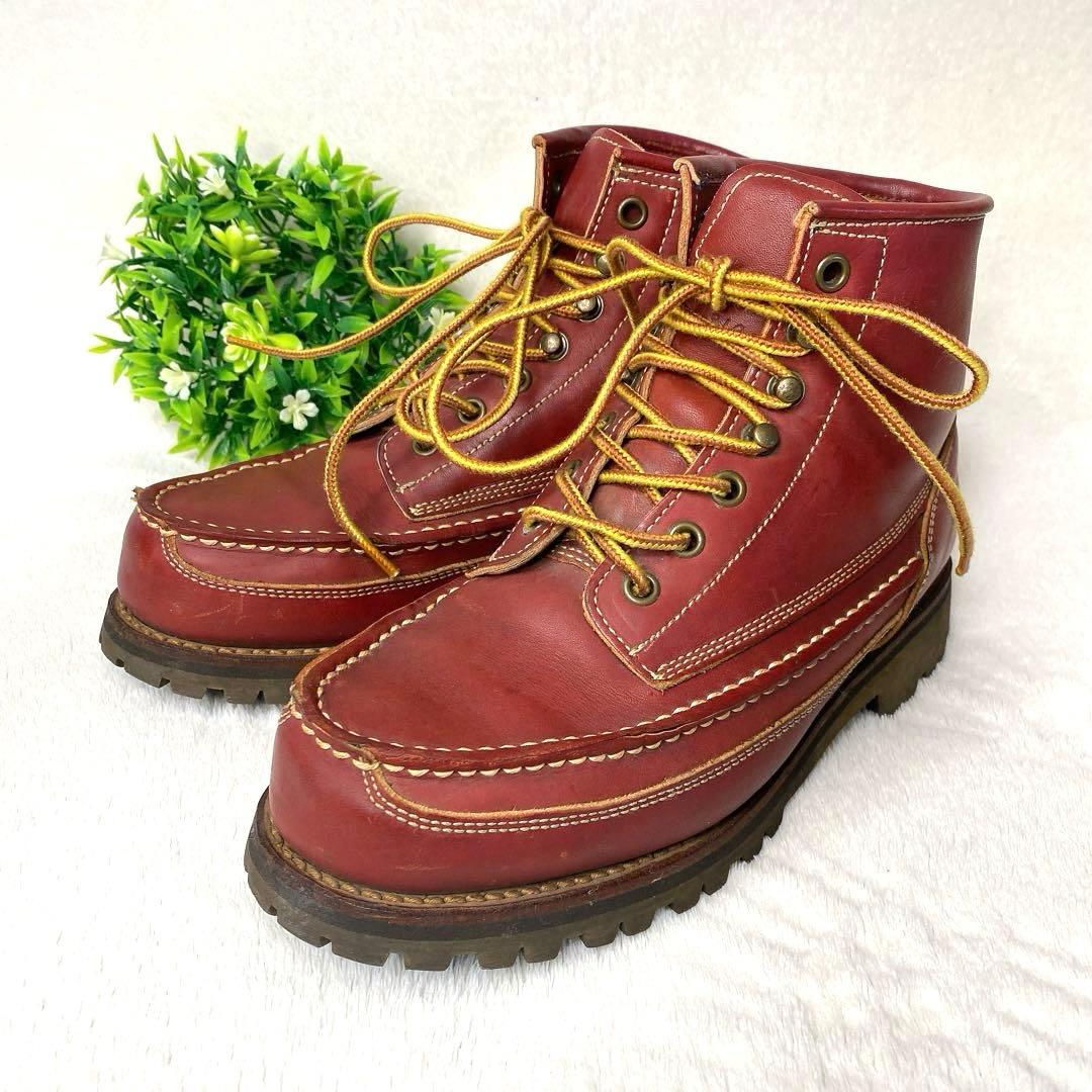 美品 Danner ダナー モックトゥ US5.5 23.5ビブラム 赤茶