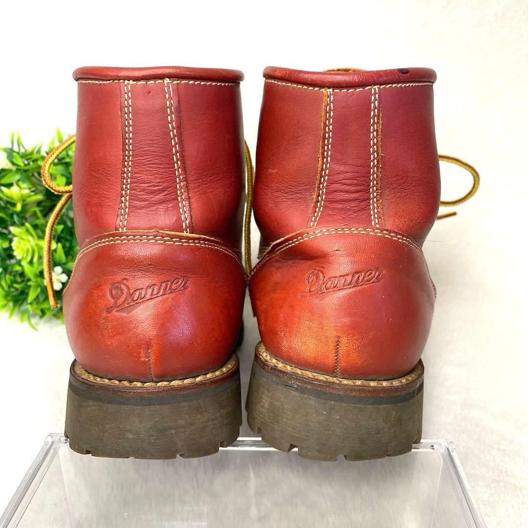 美品 Danner ダナー モックトゥ US5.5 23.5ビブラム 赤茶
