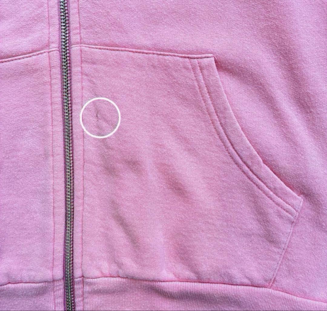 Supreme ピンク フード付きパーカー M 値下げ❌