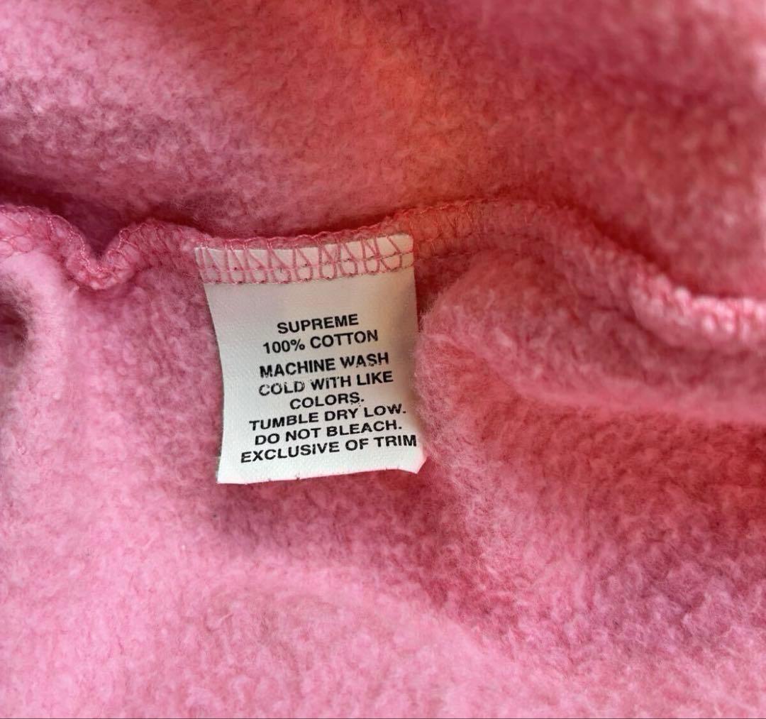 Supreme ピンク フード付きパーカー M 値下げ❌
