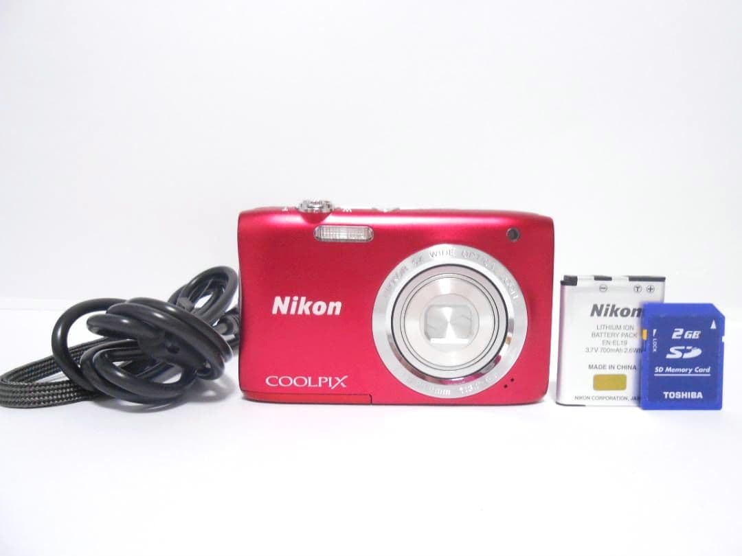 【お値下げ歓迎・美品】　ニコン　Nikon COOLPIX S2900 レッド