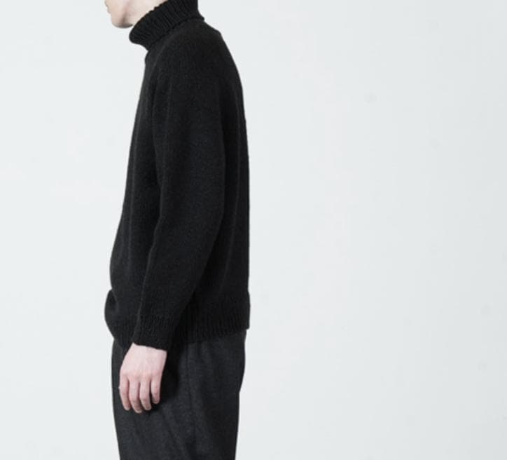 COMOLI カシミヤ和紙 タートルネックニット 25AW
