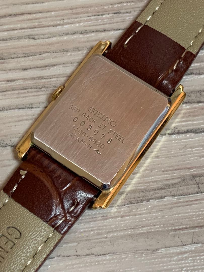 【美品】ヴィンテージ 精工舎SEIKOセイコー シャリオ 1400 - 6820