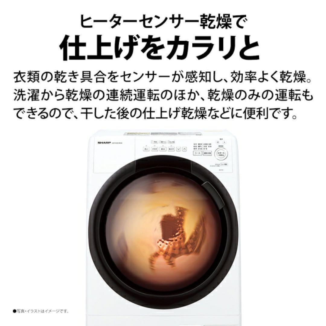 SHARP ドラム式洗濯機 2019年製 7kg 型式ES-S7D-WL