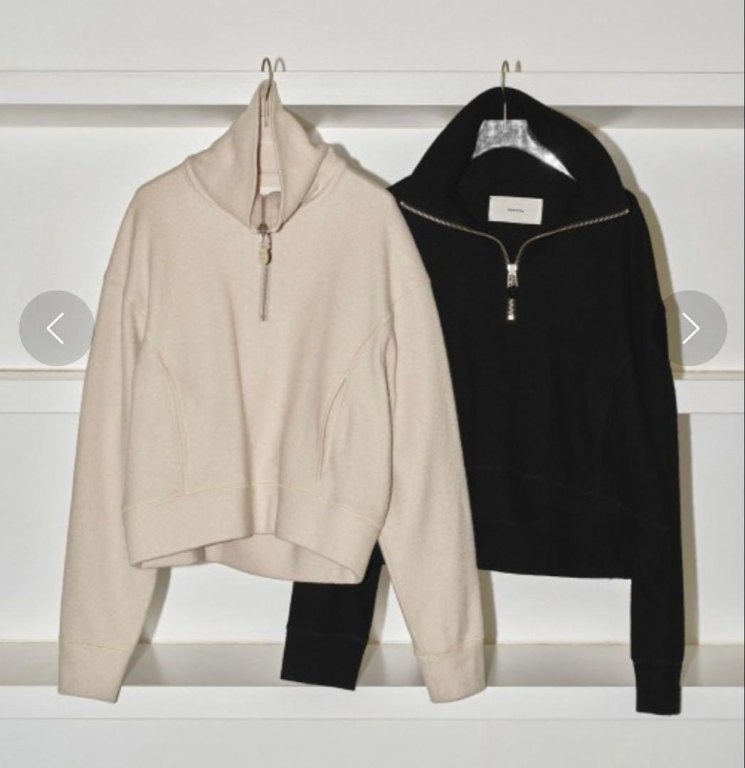 TODAYFUL ハーフジップウールプルオーバー IVR Halfzip