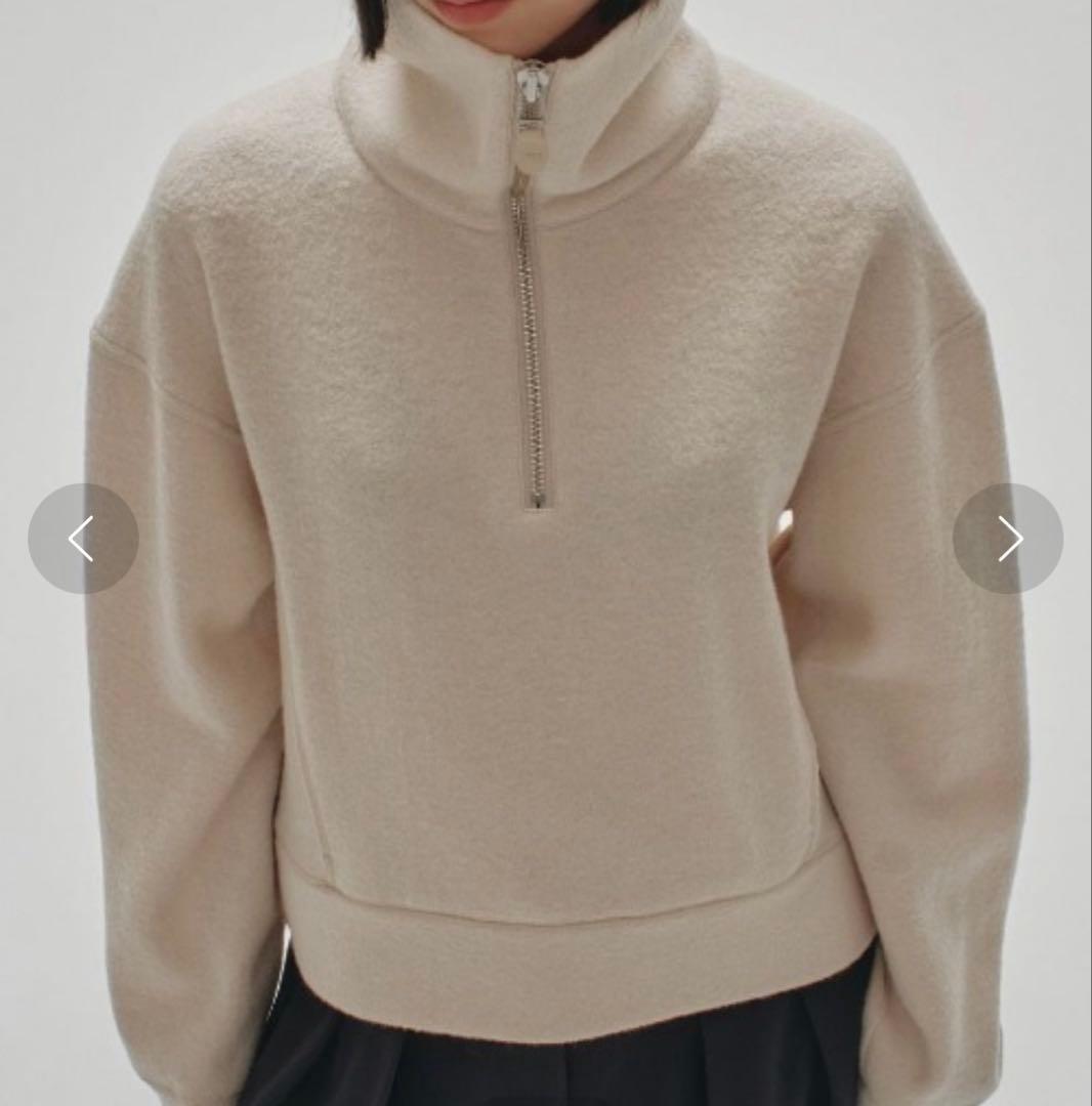 TODAYFUL ハーフジップウールプルオーバー IVR Halfzip