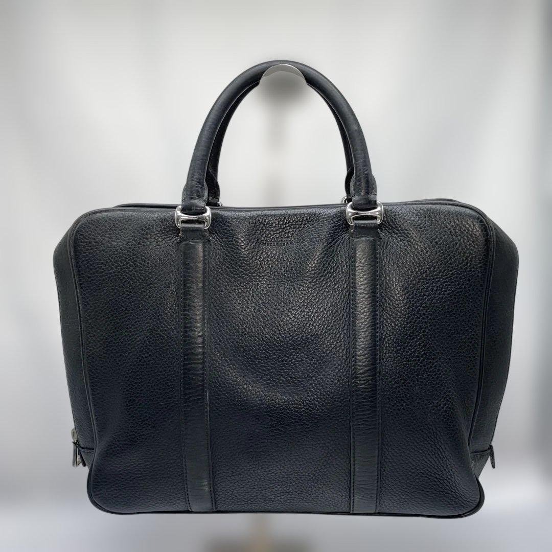【mh/12.20/15】BALLY（バリー）ビジネスバッグ　ブラック