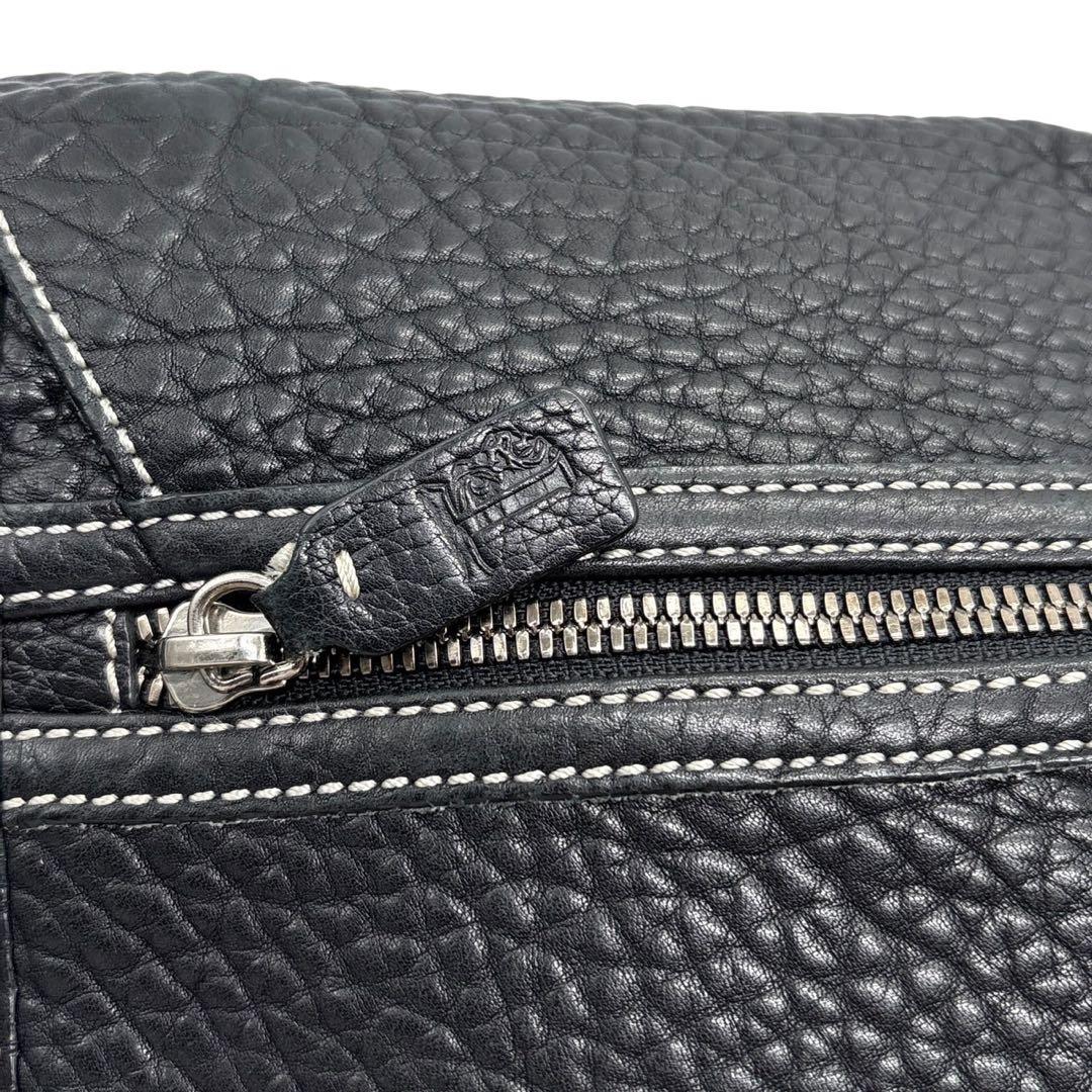 希少　トッズ　メッセンジャーバッグ　ショルダーバッグ　レザー　ブラック　A4