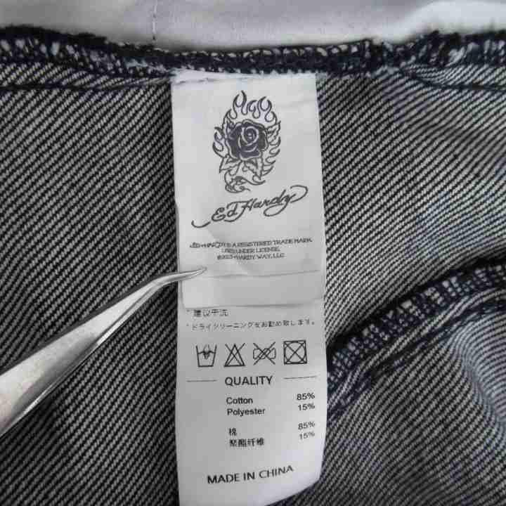 SCULPTOR×Ed Hardy Cracked Angel Denim