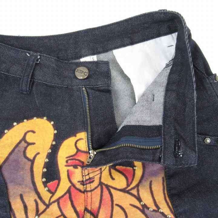 SCULPTOR×Ed Hardy Cracked Angel Denim