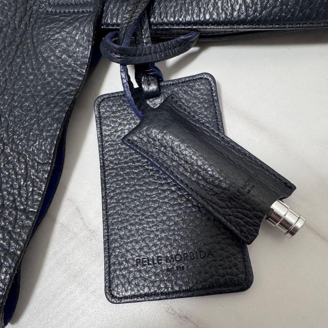 ペッレモルビダ メイデンボヤージュ レザートートバッグ ネイビー A4 ビジネス