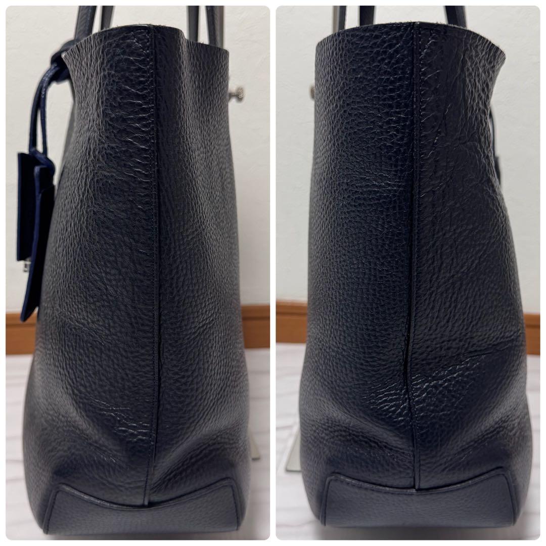 ペッレモルビダ メイデンボヤージュ レザートートバッグ ネイビー A4 ビジネス