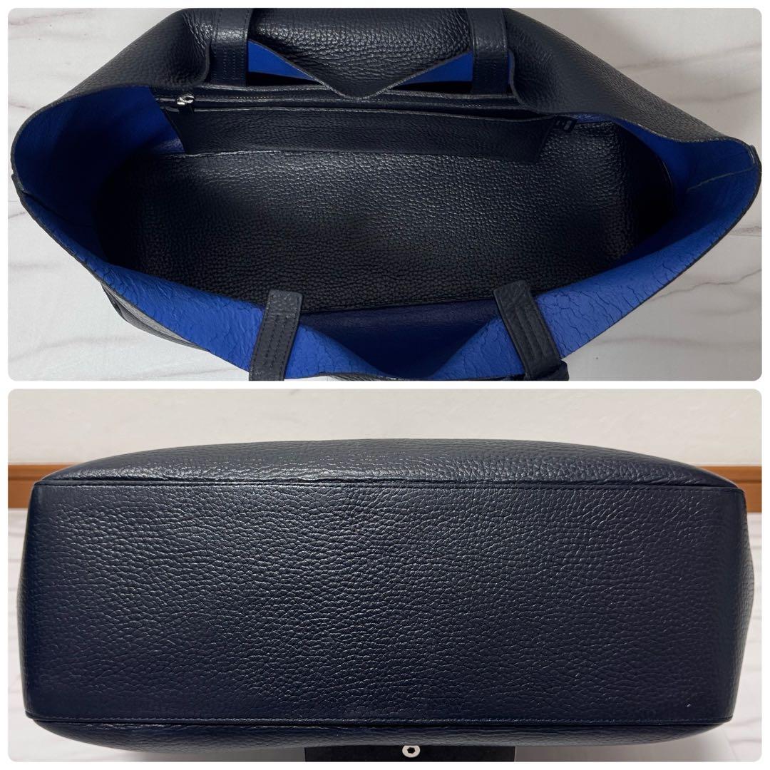 ペッレモルビダ メイデンボヤージュ レザートートバッグ ネイビー A4 ビジネス