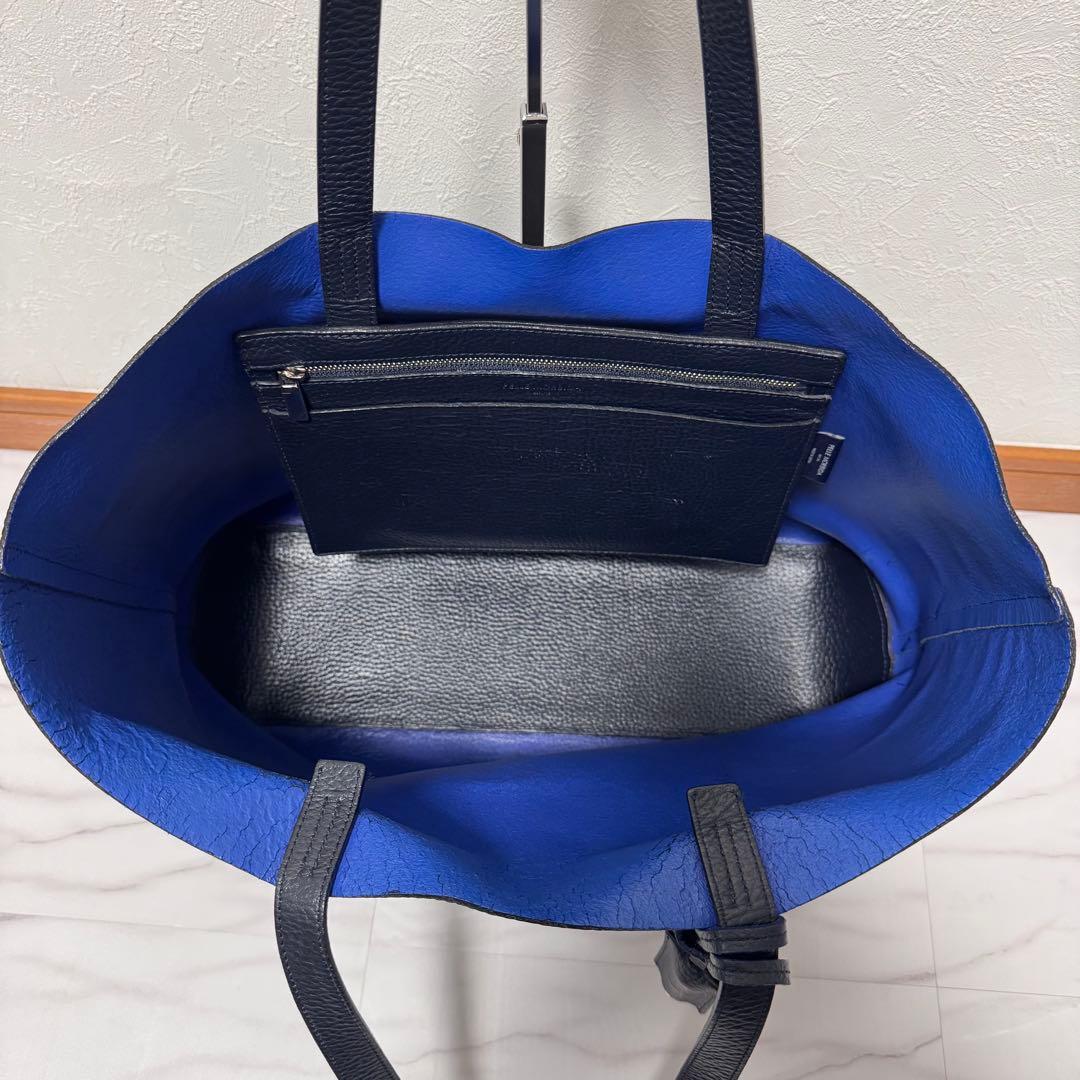 ペッレモルビダ メイデンボヤージュ レザートートバッグ ネイビー A4 ビジネス