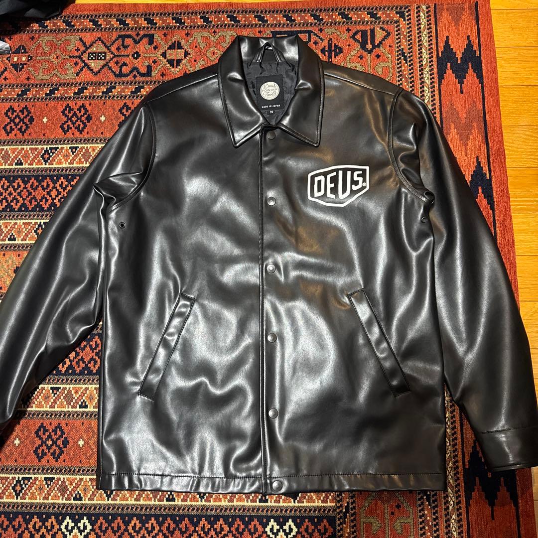 s*き様 【美品】デウスエクスマキナ　フェイクレザー　コーチジャケット