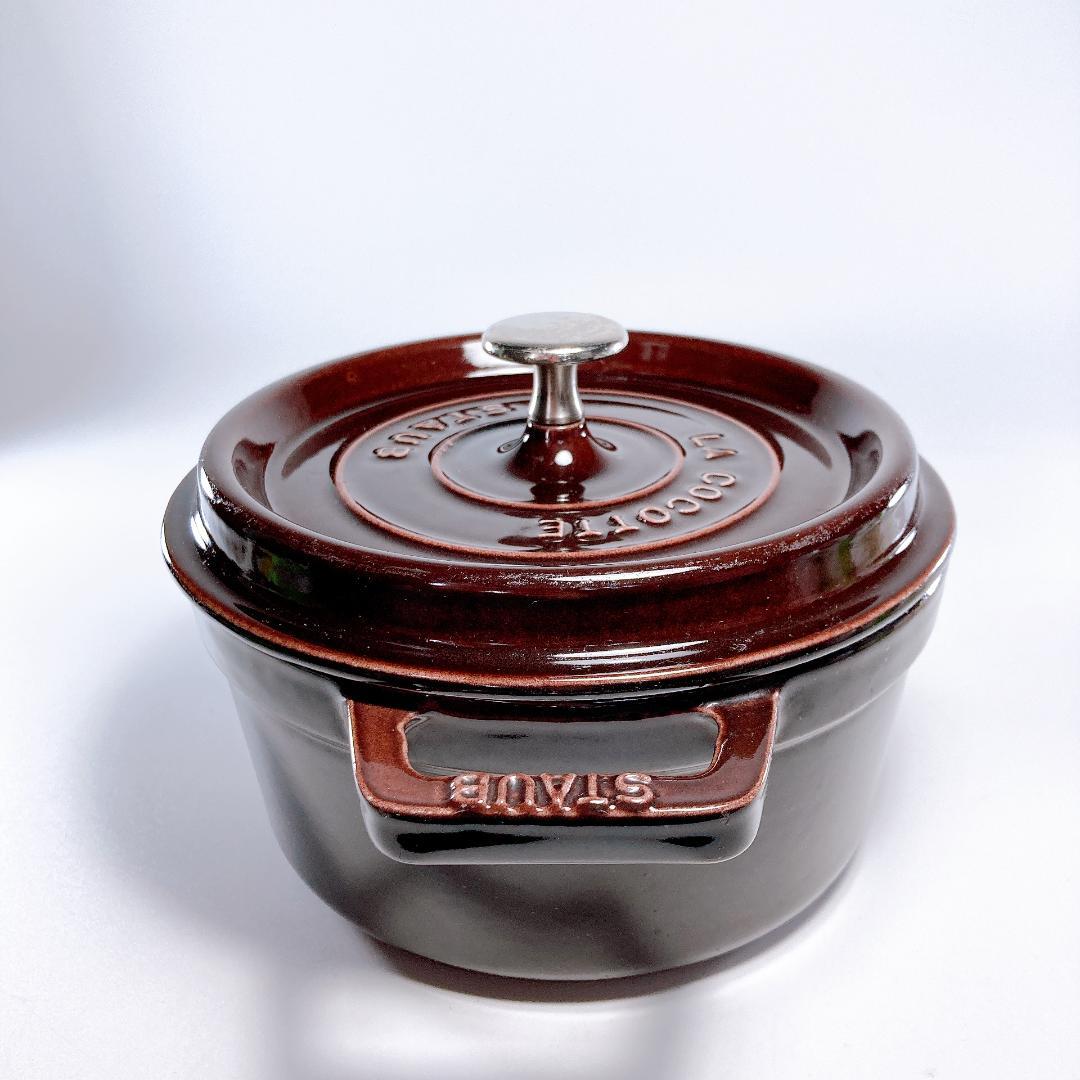 STAUB ストウブ ピコ・ココット ラウンド 20cm ブラウン　|3884|
