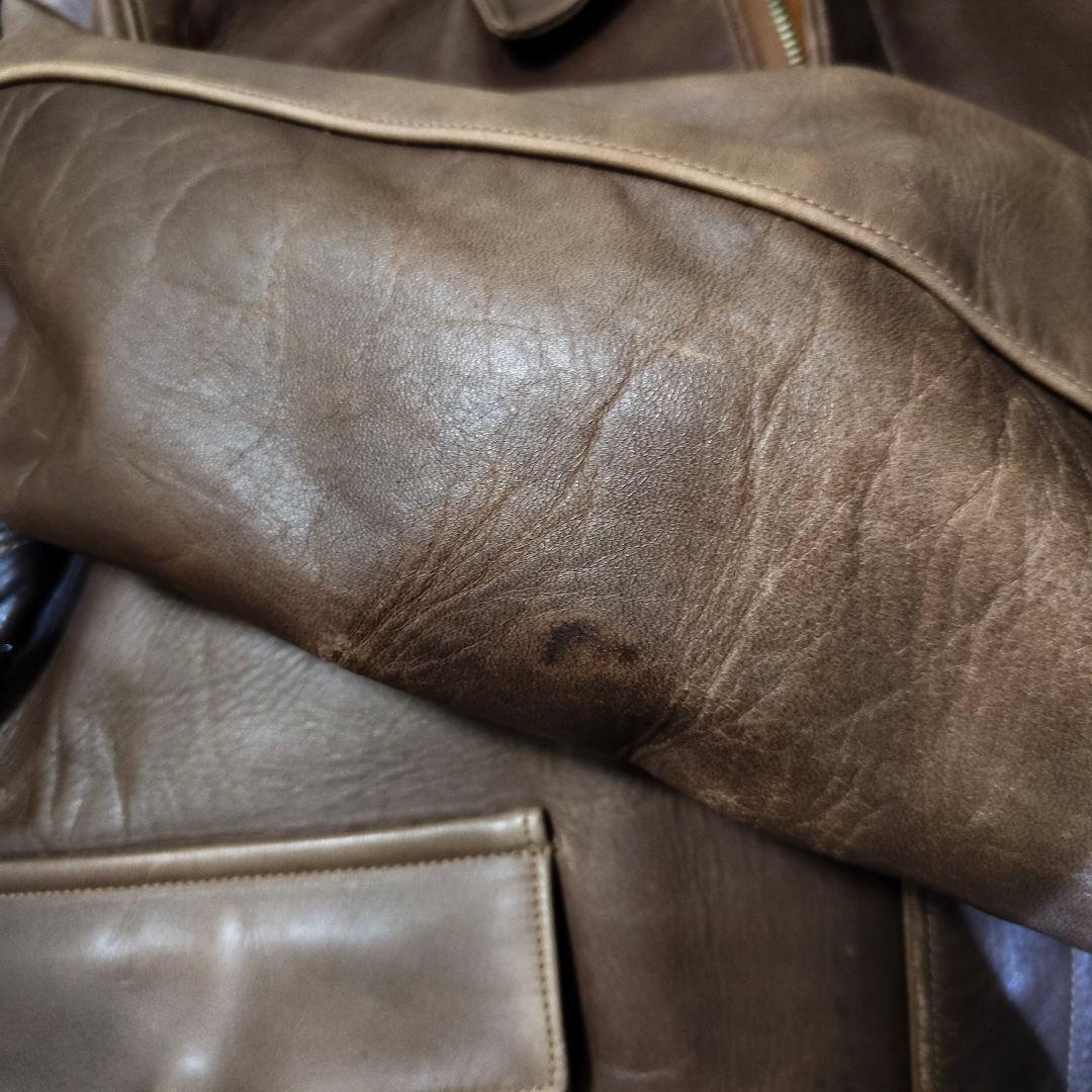 バズリクソンズ A-2 フライトジャケット 赤リブ 1942年モデル 34