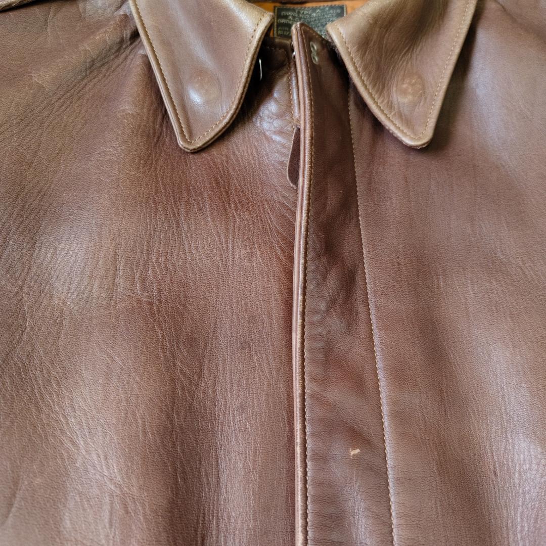 バズリクソンズ A-2 フライトジャケット 赤リブ 1942年モデル 34