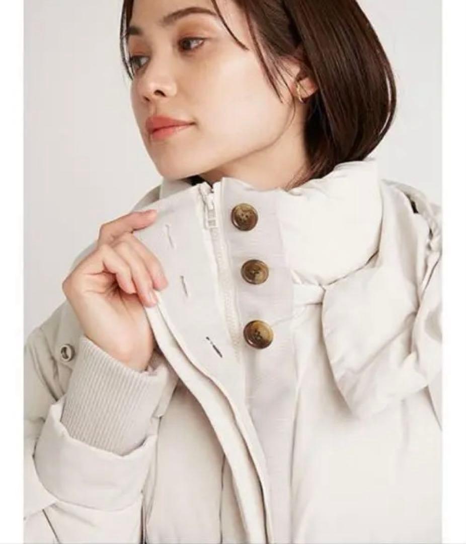 完売品 SNIDEL ショート丈ダウンジャケット アイボリー