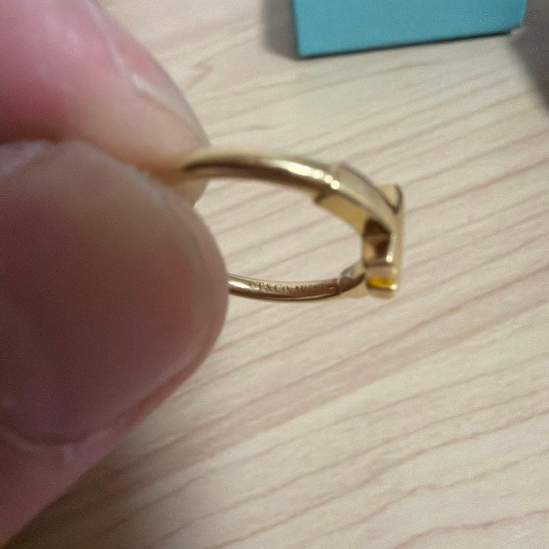 ティファニー TIFFANY&Co. Tワイヤーリング Au750 K18