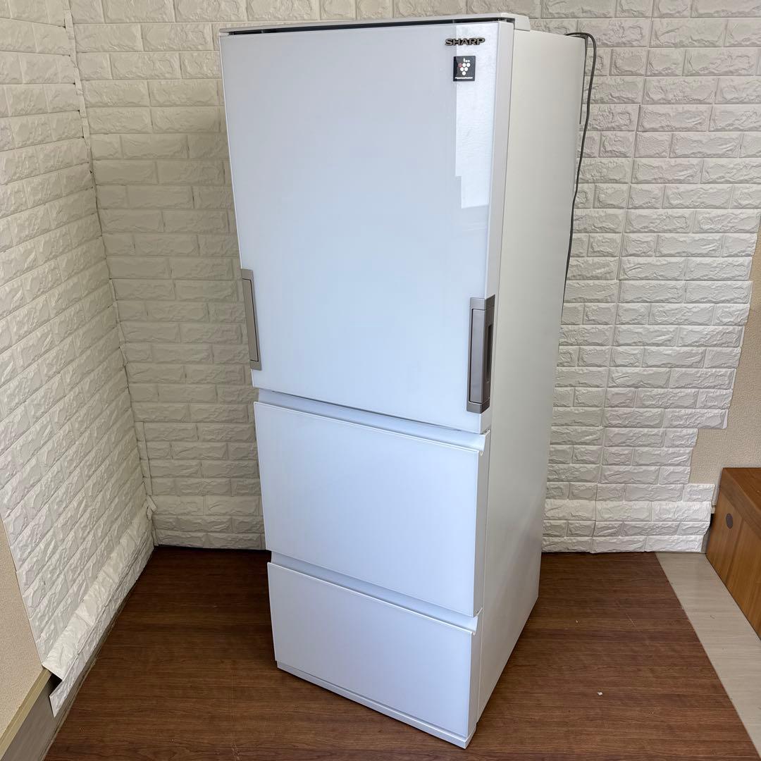 SHARP 冷蔵庫 SJ-GW35G-W 2021年式　左右開きドア