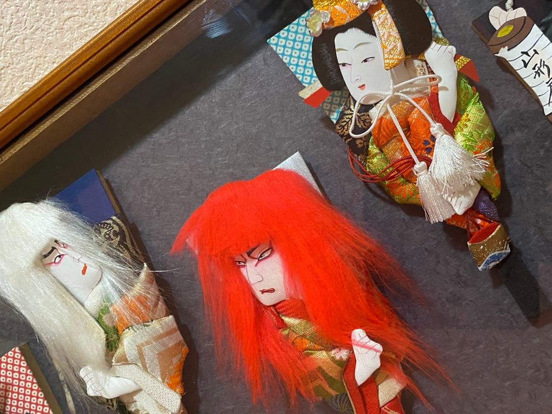 押絵羽子板10体セット　日本の伝統的な人形羽子板　ヴィンテージ