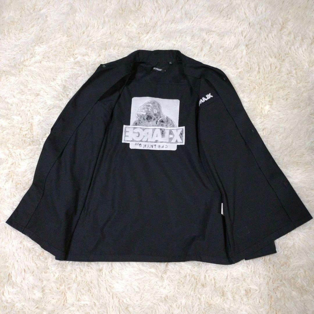 【極美品】エクストララージ　コーチジャケット　刺繍ロゴ　バック刺繍　ワンポイント