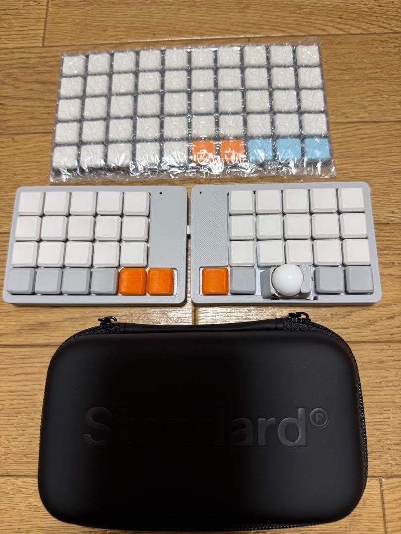 conductor 分割型キーボード キーキャップ+ケース付き