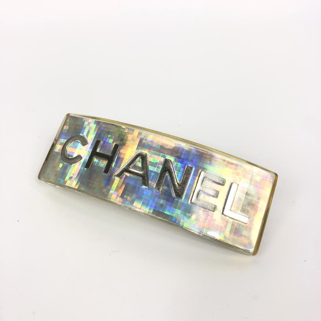 6F021/シャネル/バレッタ/髪留め/ヘアクリップ/ココマーク/ホログラム