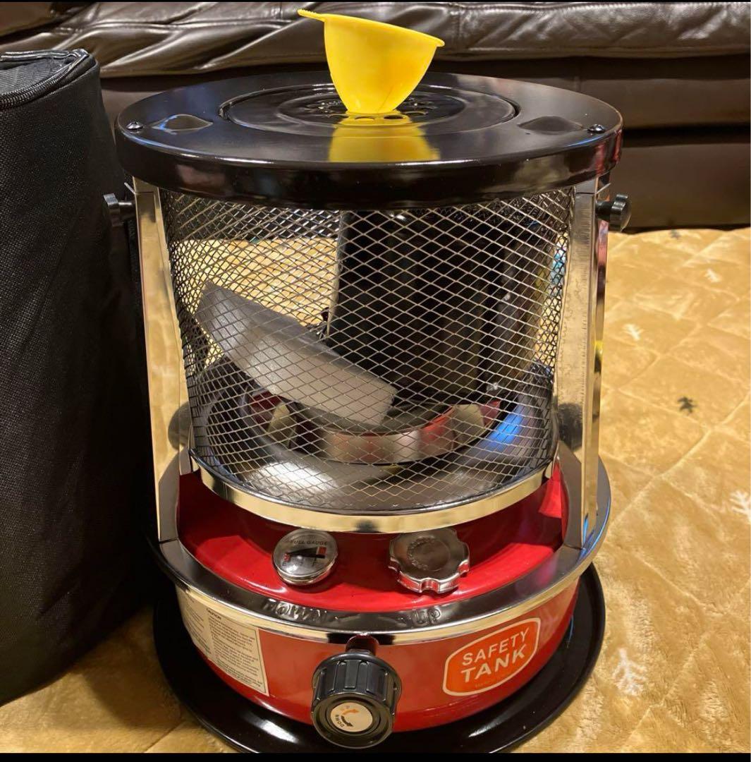 在庫処分最安値石油ストーブ　キャンプストーブ　収納バック付き　付属品付き